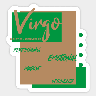 Virgo zodiac sign Sticker
